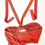 Hello Molly Cropped Halter Top Size Medium Photo 1