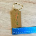 Coach  Limited Edition Bag Charm Logo Gold Chain Hawaii Stamp Large Size Photo 4