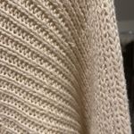 FAVLUX  Cable Knit Mock Neck Balloon Sleeve Cropped Chunky Knit Sweater Eyelet Photo 2