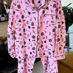 Slumber flannel pajama set size XL Pink Photo 0