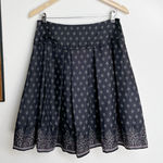 Lord and Taylor  Silk Pleated Navy Blue Skirt size 6 Photo 0