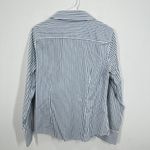 Talbots  Womens Striped Button Down Shirt Wrinkle Resistant Blue White Size 12 Photo 9