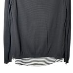 Torrid  Black Open‎ Back Sweater Layered Over Black/White Tank #10254291 1/1X Photo 3