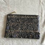 Topshop faux snake skin fringe clutch Photo 6