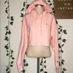 Champion  Pink Cropped Hoodie Photo 1