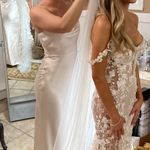 Satin pretty lavish maxi dress White Size 2 Photo 2