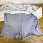 Lucky In Love Skirt Womens Size Medium Gray Skort Animal Instinct Leopard Mesh Photo 6