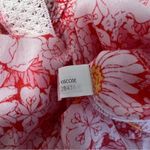 Poupette St. Barth Sz S Sasha Mini Dress in Orange Mid 70s Garden Floral Photo 7