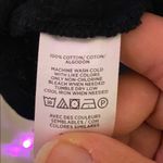 Loft  Black Cotton Eyelet Ruffle Trim Top Small EUC Photo 6