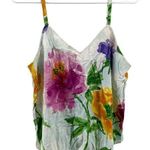 Jams World VTG  Floral Camisole Tank Top 90s Spaghetti Strap Multicolor Large Photo 0