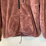 PINK - Victoria's Secret VS Pink Teddy Fleece Half Zip Pullover Sweatshirt Sherpa Photo 2
