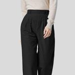 Halara 163H.- HighWaisted Plicated Side Pocket Wide Leg Palazzo Work Cotton Pants Photo 3