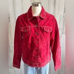 Coldwater Creek Red Suede Jacket Beaded Details western Large boho See description Photo 7
