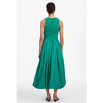 Madewell NWT The Melody Bubble-Hem Smocked Midi Dress in Poplin - Size XS Photo 3