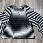 Madewell Long Balloon-Sleeve Crewneck Striped Tee Women’s XXS NWT Photo 0