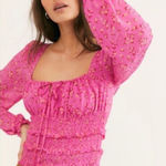 Free People  Pink Lolita Top XS Photo 0