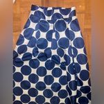 CHOiES White Contrast Polka Dot Print Maxi Skirt W Pockets Pleated Classic Retro Photo 4