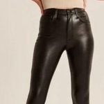 Abercrombie & Fitch The Skinny High Rise Vegan Leather Photo 0