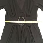 Star Vixen 3/4 Sleeve Buckle Detail Swingy Dress in black Size Large Photo 4