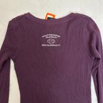 Harley Davidson Knit Long Sleeve Shirt Purple Size Small Palm Beach Embroidered‎ Photo 9