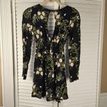 Reformation  Womens‎ Black Anastasia Wilder Long Sleeve Mini Dress 2 Photo 1