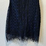 For Love & Lemons Lyla Mini Dress Black & Blue Lace Women’s Size XS Photo 6