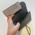 None Felt Jewelry pouch organizer, grey 6.5”x5” Photo 7