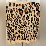 A New Day Tan/Black Leopard Print Sweater LARGE Photo 3