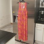 Ted Baker ππ Rosaliy Full Length Swim Cover Up ~ Bright Pink Print Large NWT Photo 10