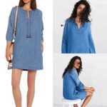 Madewell | Denim Artiste 3/4 Sleeve Tasseled Tunic Top/Dress Size XS Photo 10