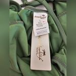 Beach Joy  Olive Green Ruffled Women's One Piece Swimsuit Size L New With Tags Photo 5