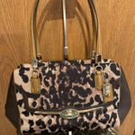 Coach Madison 25642 Ocelot Print w/Tan and dark brown leather.Peach color lining Photo 0