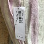 Old Navy NEW  Striped Linen Blend Purple White Shorts Women's Size 6 Photo 3