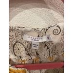 Calypso St. Barth Dress Womens Medium White Paisley Embroidered Boho Tunic Top Photo 2