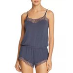 Eberjay Eberjey Storyteller Astrid Lace Teddy Romper and Kimono Robe‎ Set Sz S Photo 1