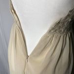 Altar'd State  Floral Sleeveless Natural Lace Maxi Open Back Dress XS Side Split Photo 9