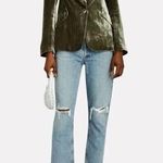 AGOLDE  NWT Womens Riley High Rise Straight Crop Distressed Jeans Size 28 Denim Photo 1