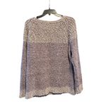 FATE Sweater Women's XL Extra Large Purple Colorblock Chunky Knit Round Neck Photo 1