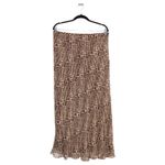 Donna Morgan 100% Silk  Skirt Set Size 14 Brown Vintage Photo 2