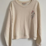 Taylor Swift  Loving Him Was Red Crewneck Sweatshirt Size Large Cream Pullover Photo 0