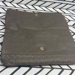 Vegan Leather Gray Clutch/Crossbody purse Photo 1