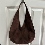 JW Pei  Dara Faux Suede Hobo Shoulder Bag in Mocha Brown Photo 2