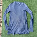 Norma Kamali Blue Women's Open Front Waterfall Cardigan, Size XS Photo 1