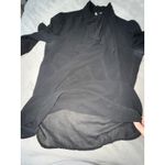 ZARA Women Black Formal Long Sleeve High Neck Blouse Size Lined Size Medium Photo 6