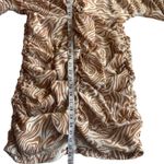Revolve Song of Style Weston Mini Dress in Zebra Multi Size XL Tan Photo 11