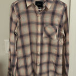 Rails  Cotton Button Down Plaid Western Long Sleeve Shirt Small Purple Photo 0