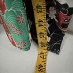 Japanese Kimono Robe Sz 56 Cherry Blossom Made In Japan Womens Polyester Parasol Black Photo 7