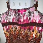 Funky Y2K Beaded Cami Top Brown Photo 2