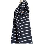 Apt. 9  Black & White Striped Short Sleeve V Neck Pockets Shift Dress Size Large Photo 4