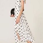 The Great Jones White Polka Dot Ruffle Sleeve Dress Size Large $250 Photo 0